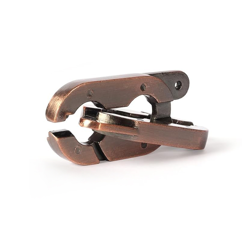 Brain Teaser Cube - Metal Difficult Lock Puzzles Disentanglement Brain