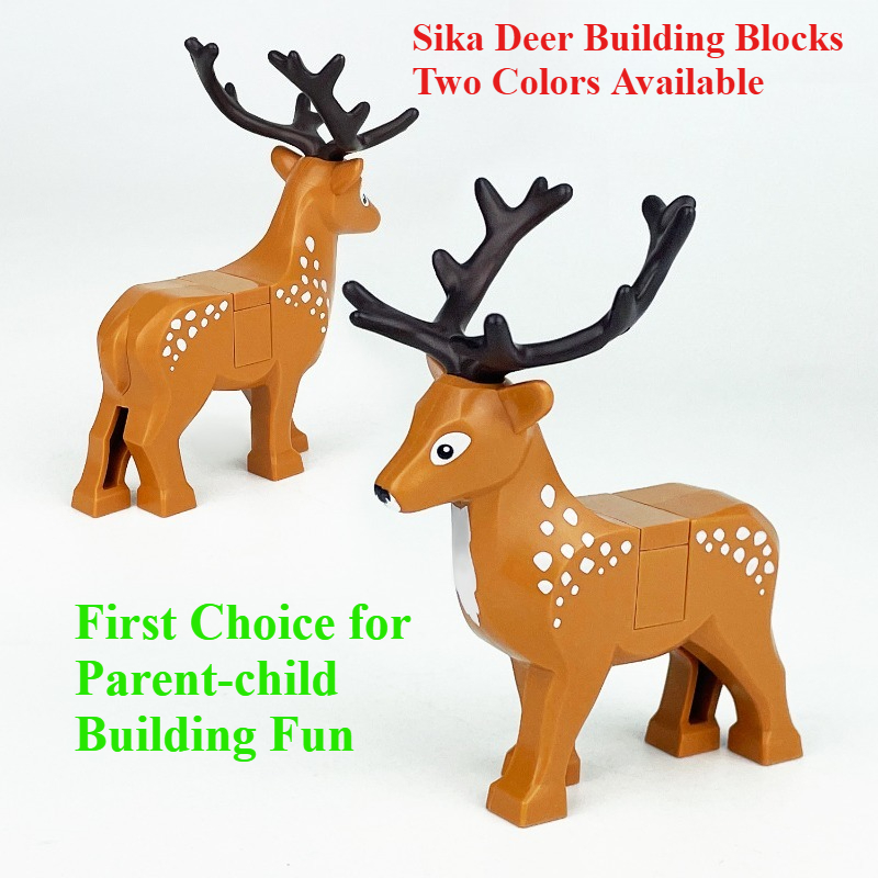 Kids Education Desk - MOC Mini Sika Deer Building Blocks