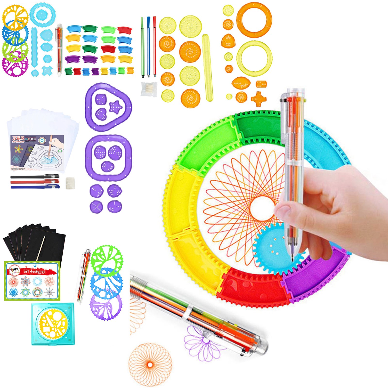 Colorful Spirograph Set Kids M - đánh giá và giá Kids Education Drawing