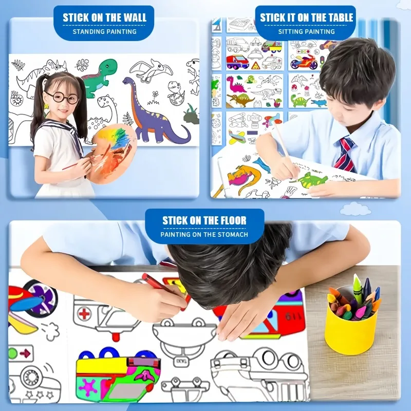 Kids Coloring Paper Roll Stick - đánh giá và giá Kids Education Laptop