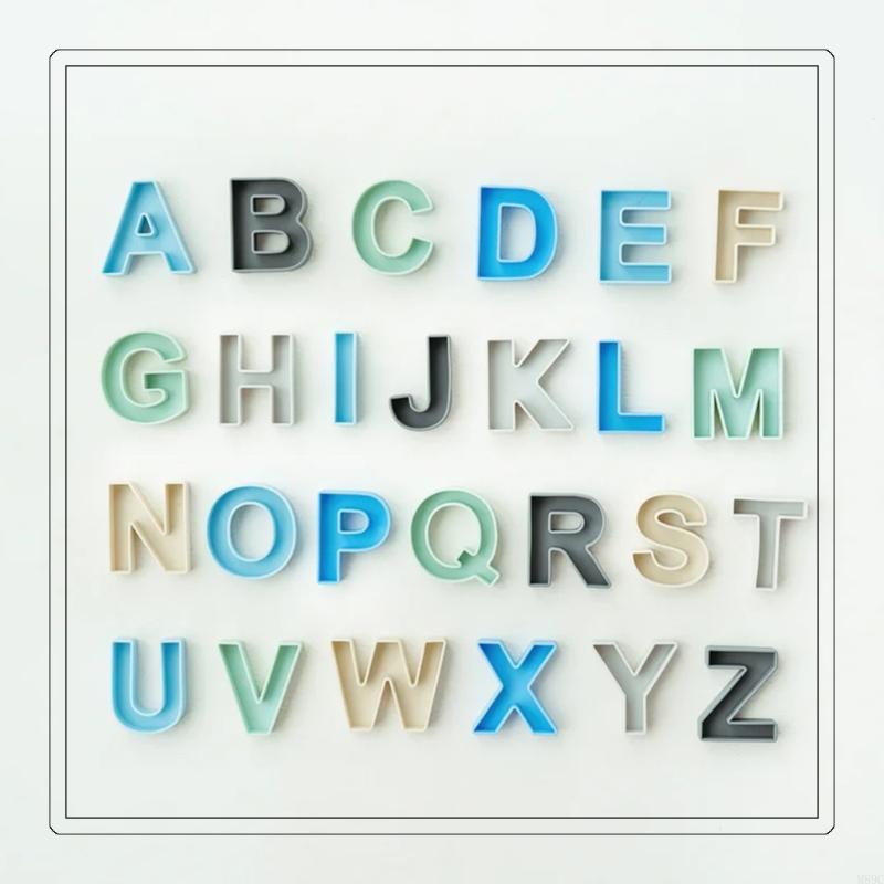 24PCS 9x7cm Silicone English L - đánh giá và giá Kids Educational Games Learn English