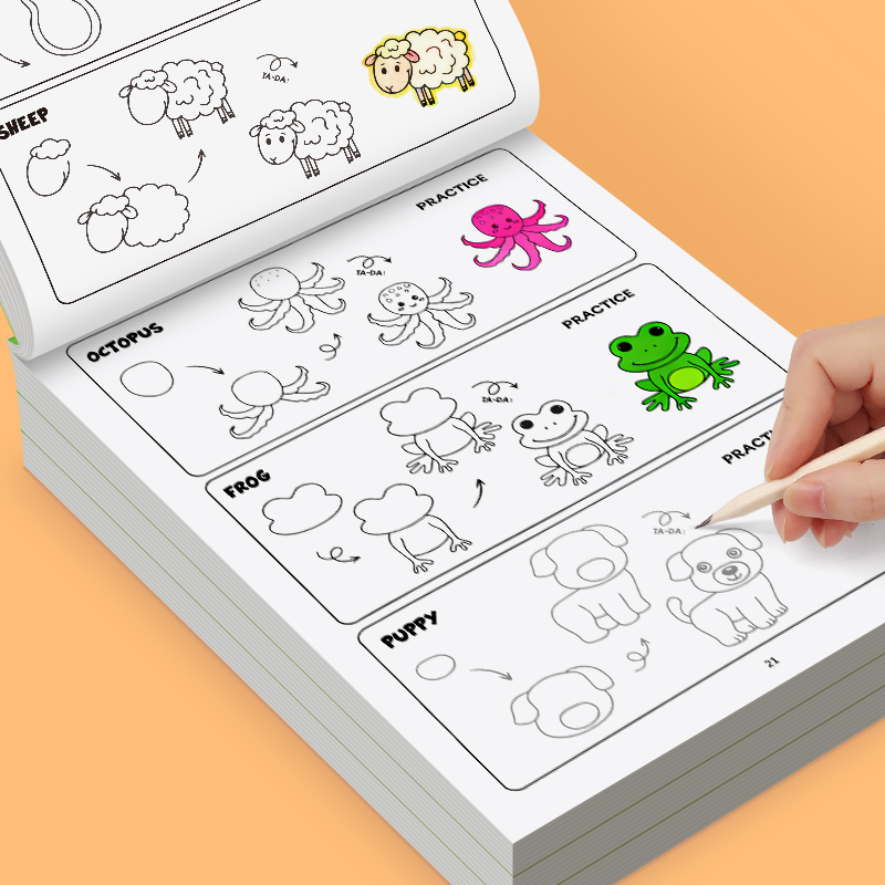 Kids Animal Drawing Book 32 Pa - đánh giá và giá Kids Education Drawing