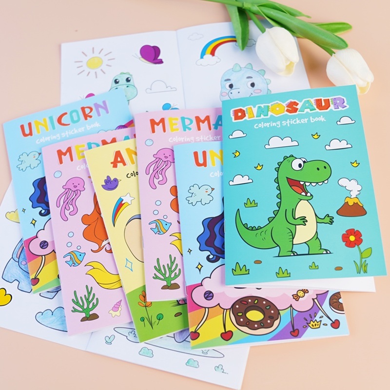 Coloring Book Children Sticker - đánh giá và giá Kids Education Laptop