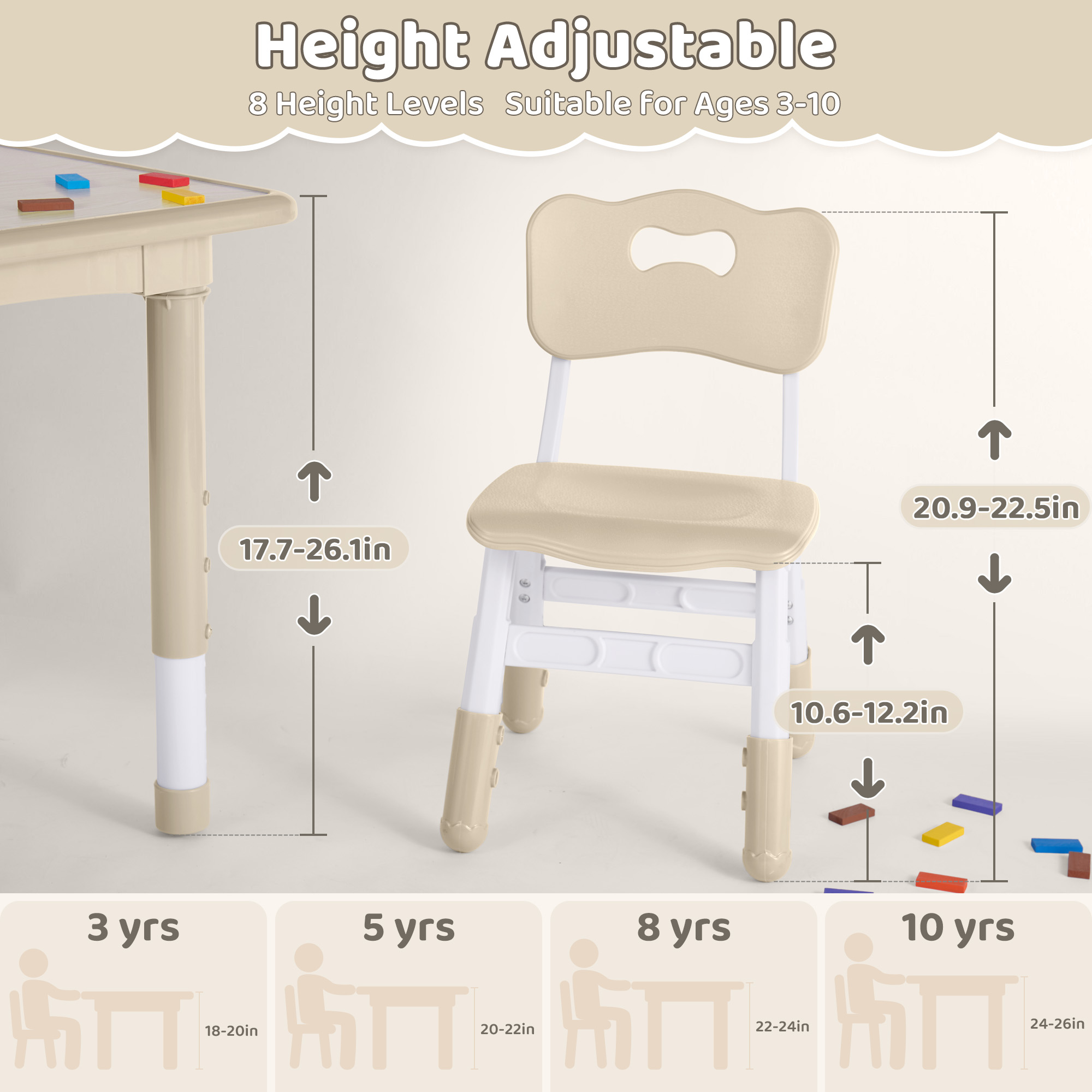 Kids Table And 2 Chairs Set He - đánh giá và giá Kids Education Table