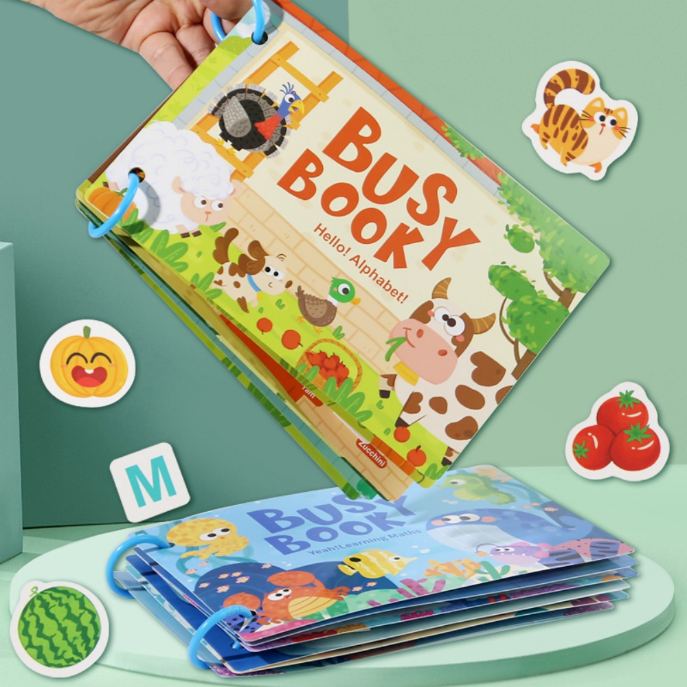 Busy Book Sticker Quiet Book f - đánh giá và giá Kids Educational Games Learn English