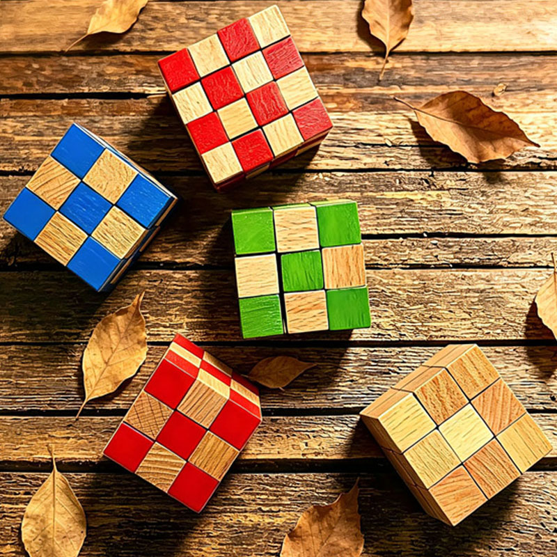 Square Snake Cube Wooden Brain - đánh giá và giá Brain Teaser Cube