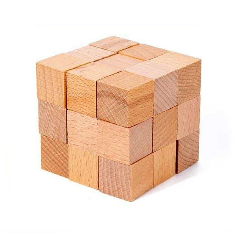 Square Snake Cube Wooden Brain - đánh giá và giá Brain Teaser Cube