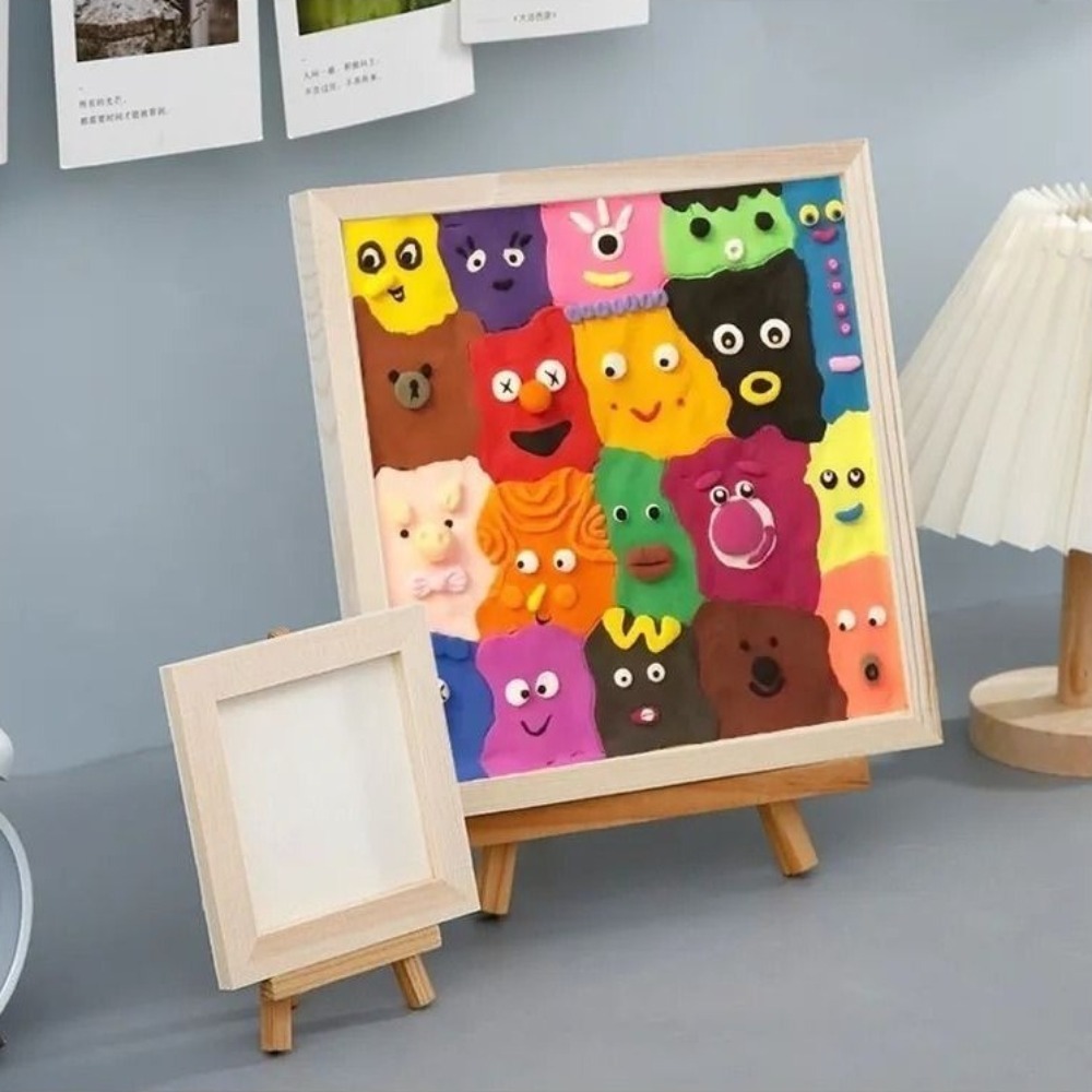 DIY 3D Clay Monster Picture Fr - đánh giá và giá Kids Education Desk