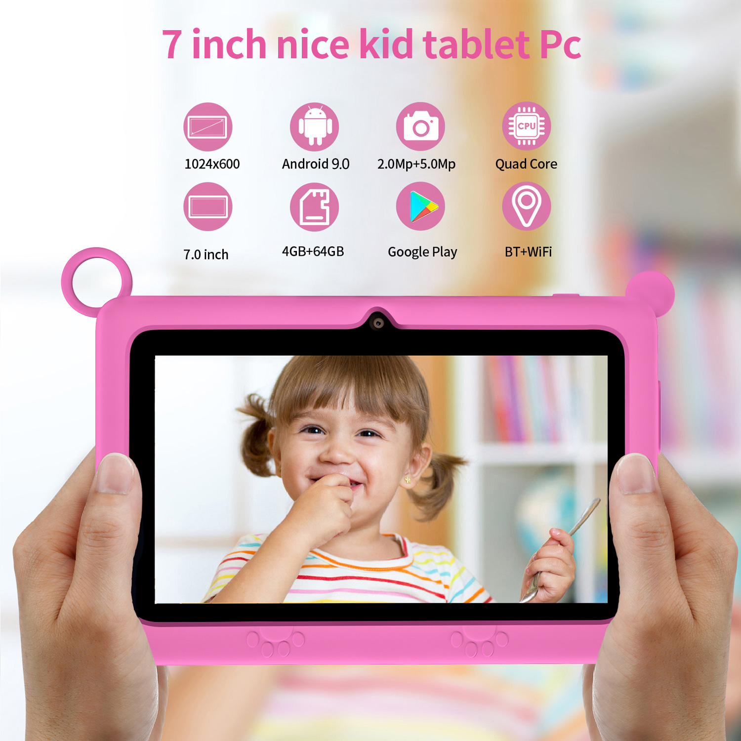 BDF Children's Tablet New 7 In - đánh giá và giá Kids Educational Games Learn English