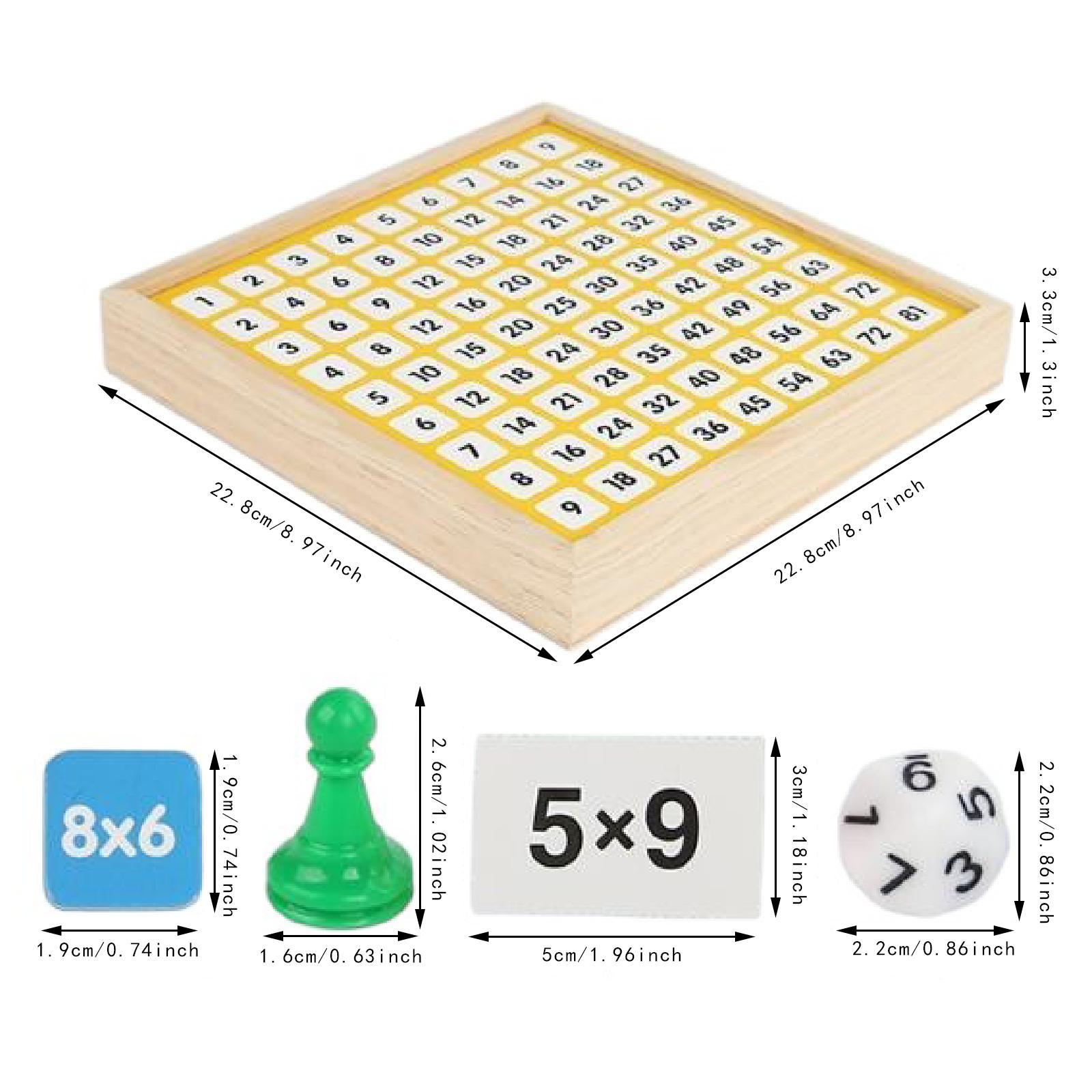 Wooden Multiplication Board Ga - đánh giá và giá Kids Education Table