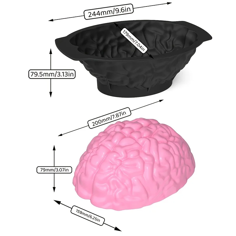 1PC Halloween Silicone Brain S - đánh giá và giá Brain Teaser Cube
