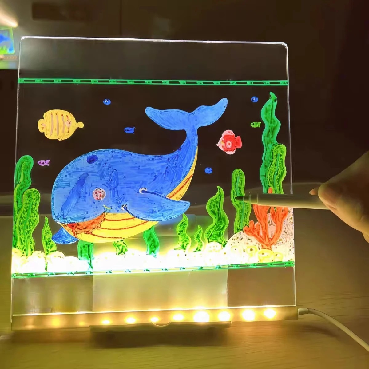 Magic Glow Kids Drawing Board: - đánh giá và giá Kids Education Drawing