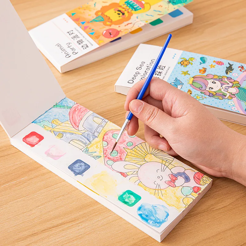 20 Pages Portable Watercolor P - đánh giá và giá Kids Education Laptop