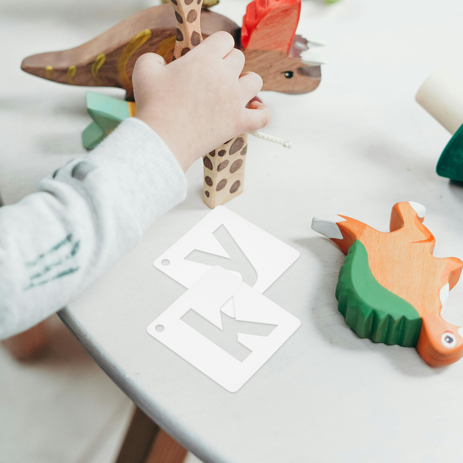 1Set Reusable Plastic Letter S - đánh giá và giá Kids Education Drawing