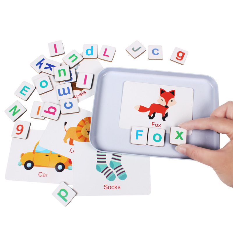 Wooden Puzzle Flash Cards Game - đánh giá và giá Kids Educational Games Learn English