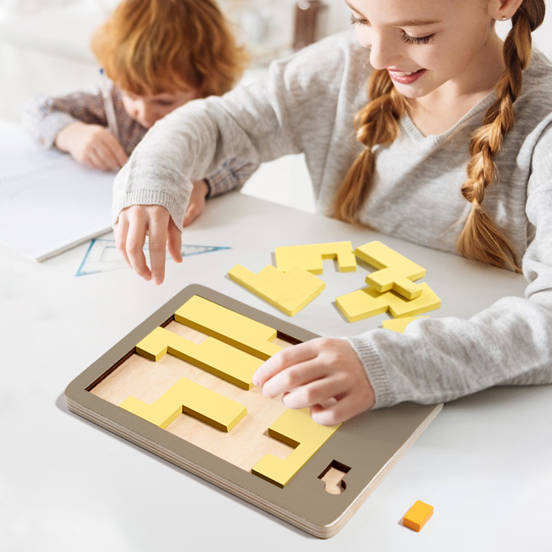 Wooden Geometric Puzzles Chall - đánh giá và giá Brain Teaser Cube