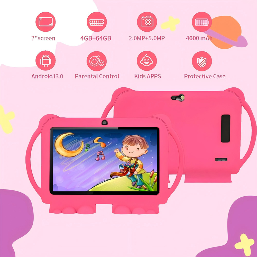 7 Inch New Android Kids' table - đánh giá và giá Kids Educational Games Learn English