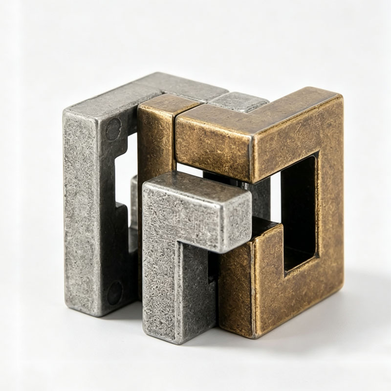 Magic IQ Cast Coil Difficult M - đánh giá và giá Brain Teaser Cube